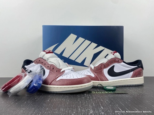 Official Maikesneakers 1 FN0432-017 TROPHY LOW 'RED BLACK' AIR OG ROOM JORDAN X 0812